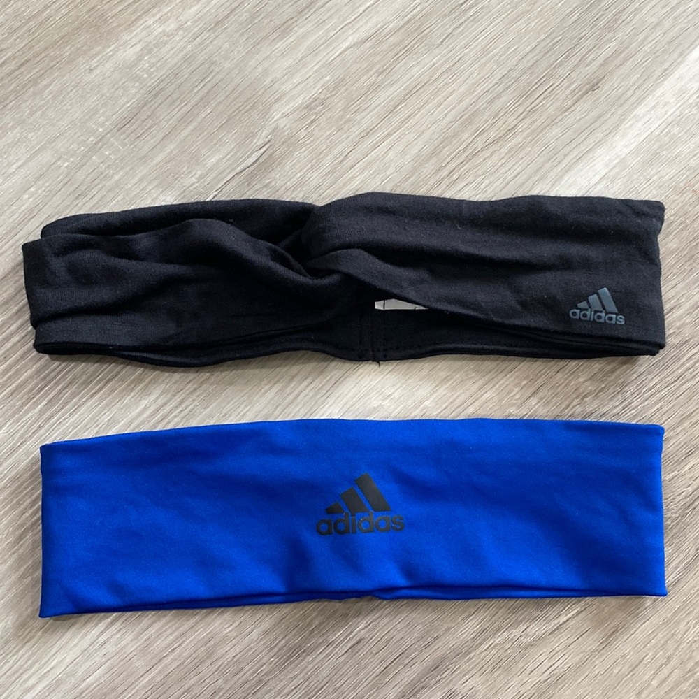 Women’s adidas headbands black and blue